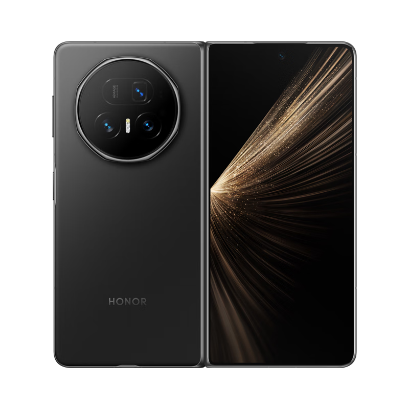 荣耀Magic V5 16+1TB 绒黑色 轻薄长续航 6100mAh青海湖刀片电池 骁龙8至尊版 AI 折叠屏手机